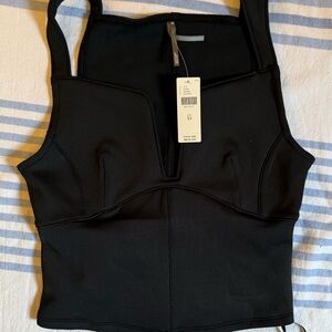 Anthropologie Black Sleeveless Top